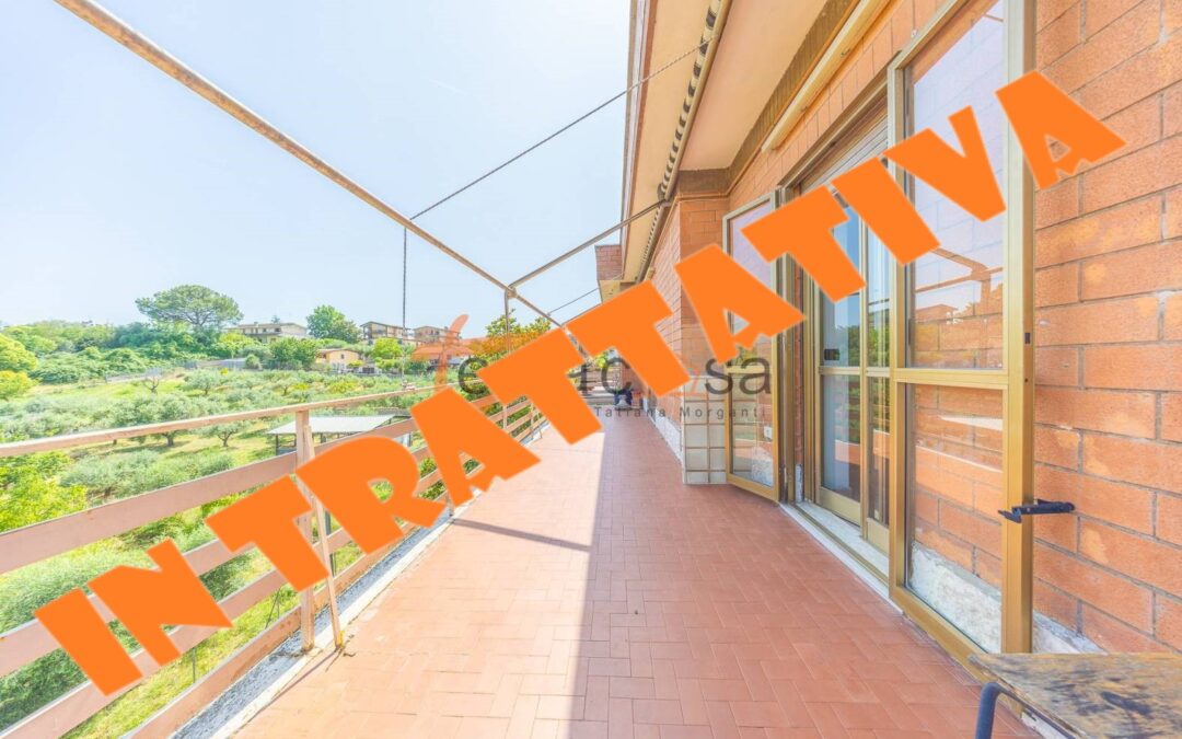 BORGHESIANA LATO VERMICINO QUADRILOCALE TRIPLA ESPOSIZIONE TERRAZZO